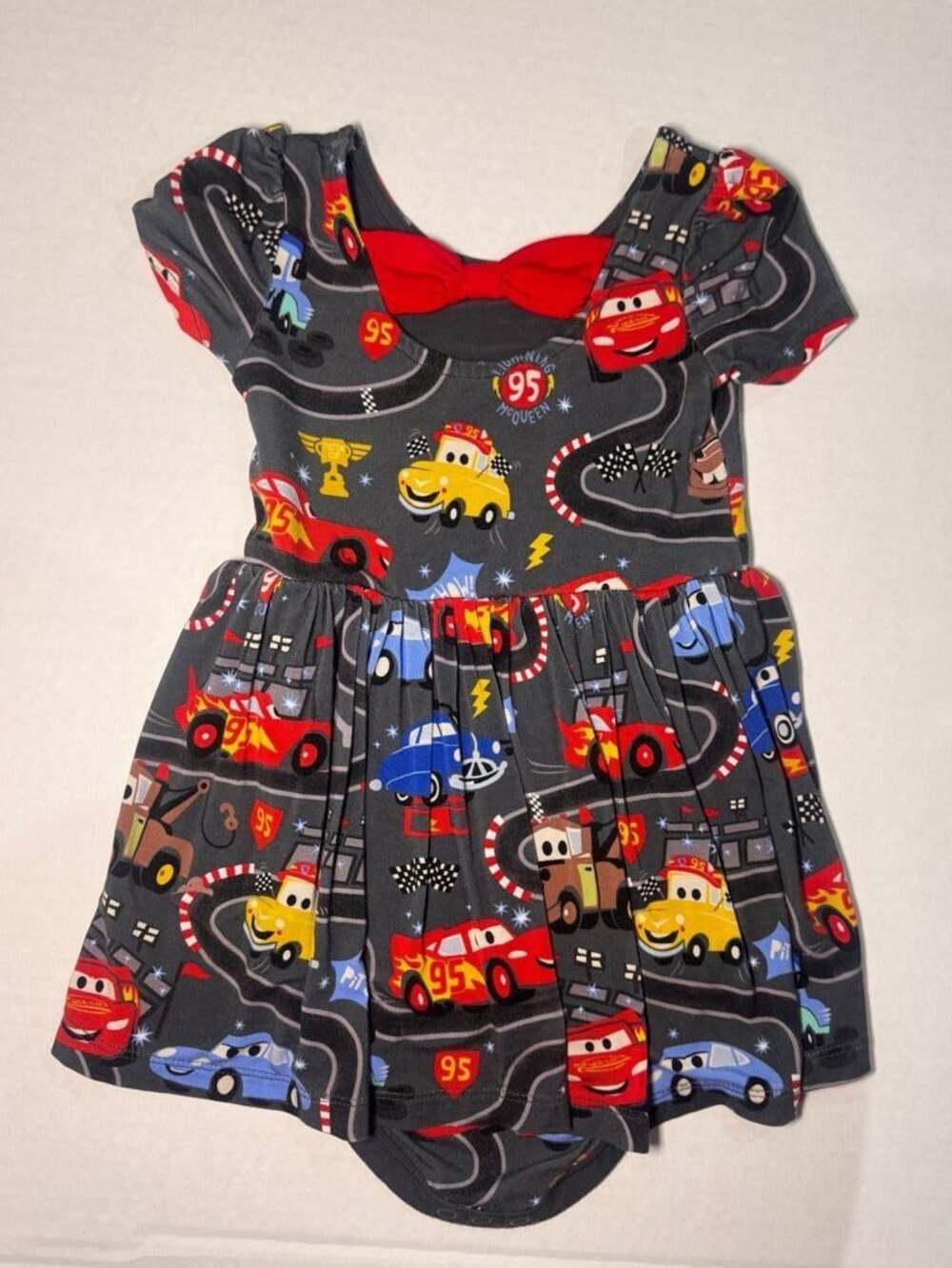 Disney Pixar Cars Lightning McQueen Bodysuit Dress